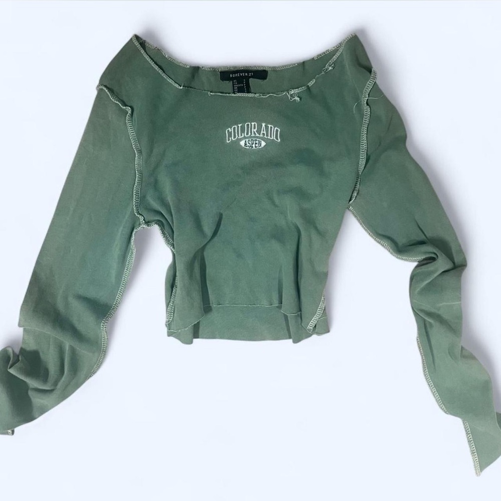 Forever 21 Sage Green Top